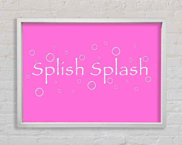 Badezimmer Zitat Splish Splash Badezimmer Vivid Pink