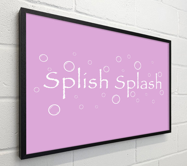 Bathroom Quote Splish Splash Bathroom Pink