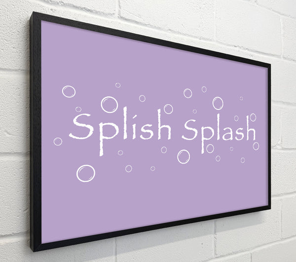 Bathroom Quote Splish Splash Bathroom Lilac