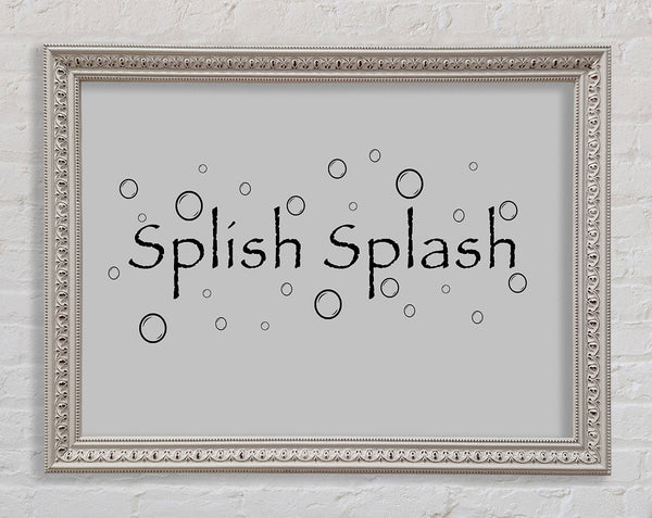 Badezimmer Zitat Splish Splash Badezimmer Grau