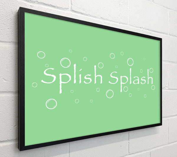 Bathroom Quote Splish Splash Bathroom Green