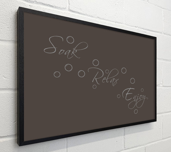 Bathroom Quote Soak Relax Enjoy Chocolate