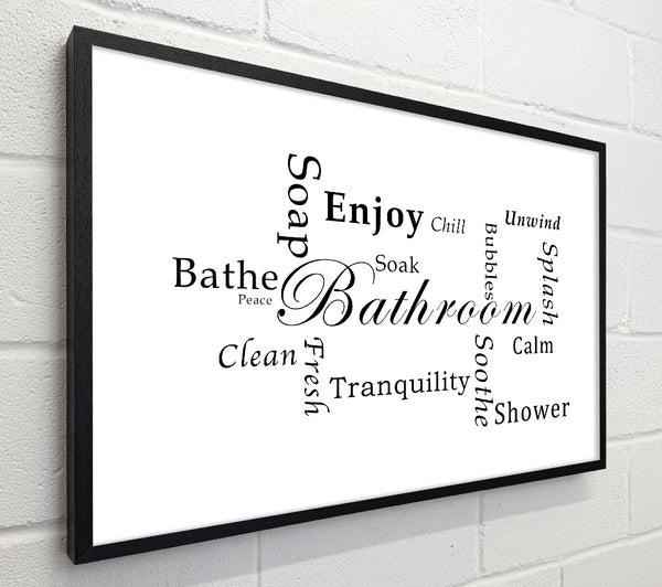 Bathroom Quote Bathroom Tranquility White