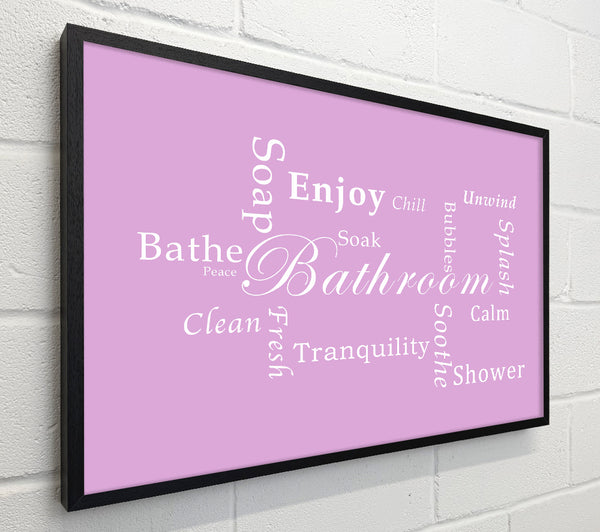 Bathroom Quote Bathroom Tranquility Pink