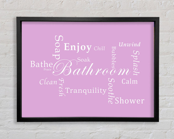 Bathroom Quote Bathroom Tranquility Pink