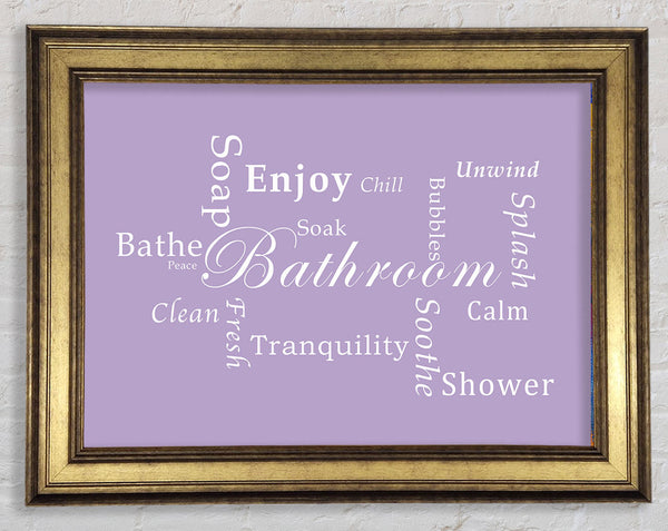 Bathroom Quote Bathroom Tranquility Lilac