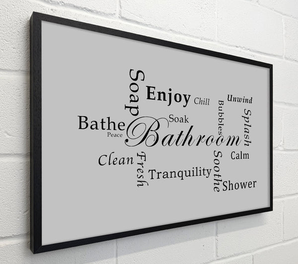 Bathroom Quote Bathroom Tranquility Grey