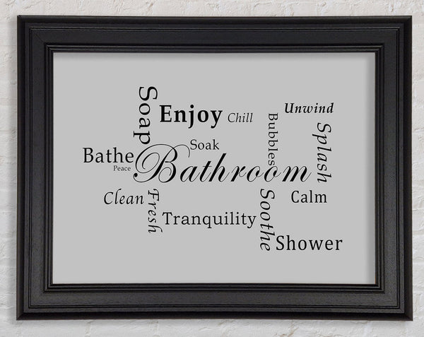Bathroom Quote Bathroom Tranquility Grey