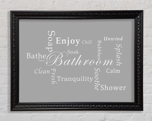 Badezimmer Zitat Badezimmer Ruhe Grau Weiß
