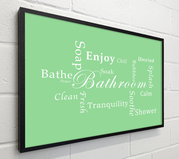 Bathroom Quote Bathroom Tranquility Green