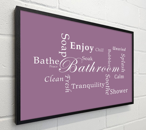 Bathroom Quote Bathroom Tranquility Dusty Pink