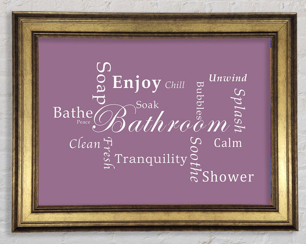 Bathroom Quote Bathroom Tranquility Dusty Pink