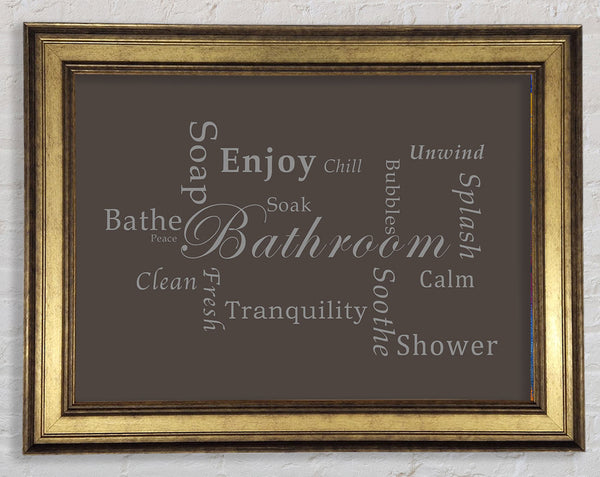 Bathroom Quote Bathroom Tranquility Chocolate