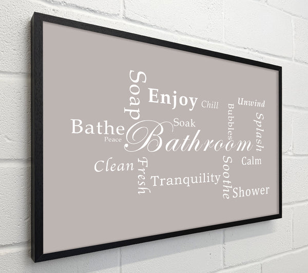 Bathroom Quote Bathroom Tranquility Beige