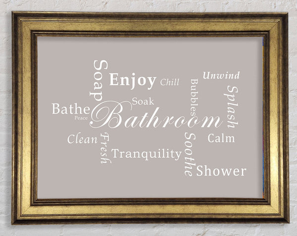 Bathroom Quote Bathroom Tranquility Beige