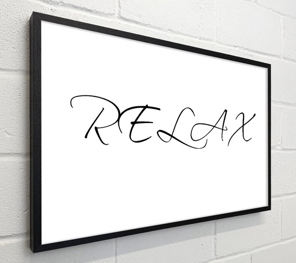Bathroom Quote Relax White