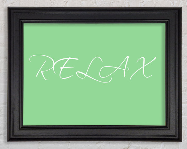 Badezimmer Zitat Relax Grün
