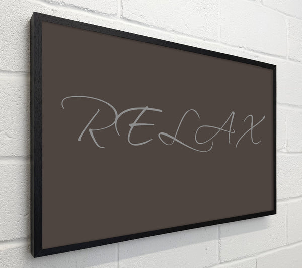 Bathroom Quote Relax Chocolate