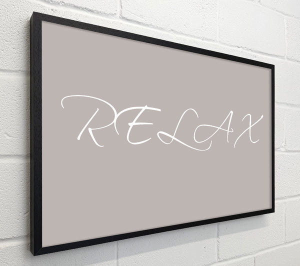 Bathroom Quote Relax Beige