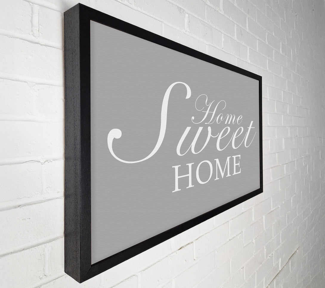  A Canvas Print of Home Quote Home Sweet Home Grey White Canvas Art
