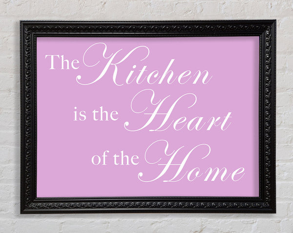 Küchenzitat Die Küche ist das Herz des Hauses Pink