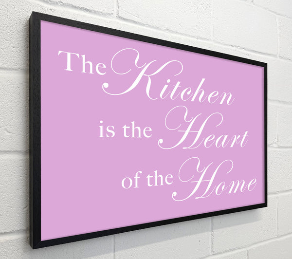 Kitchen Quote The Kitchen Is The Heart Of The Home Pink