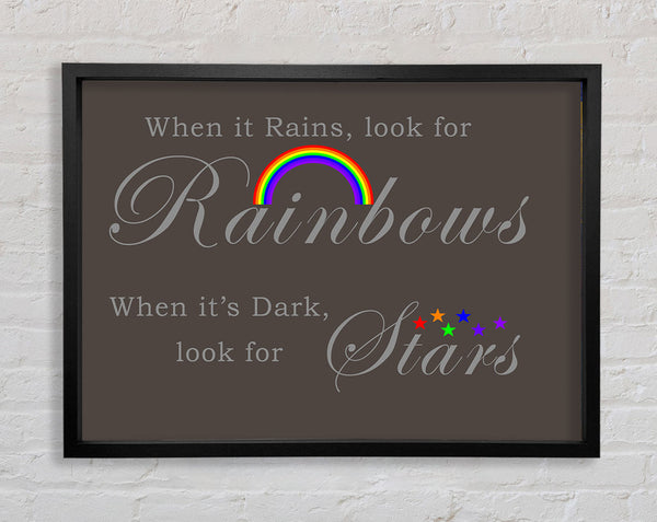 Wenn es regnet, suche nach Regenbogen 2 Schokolade