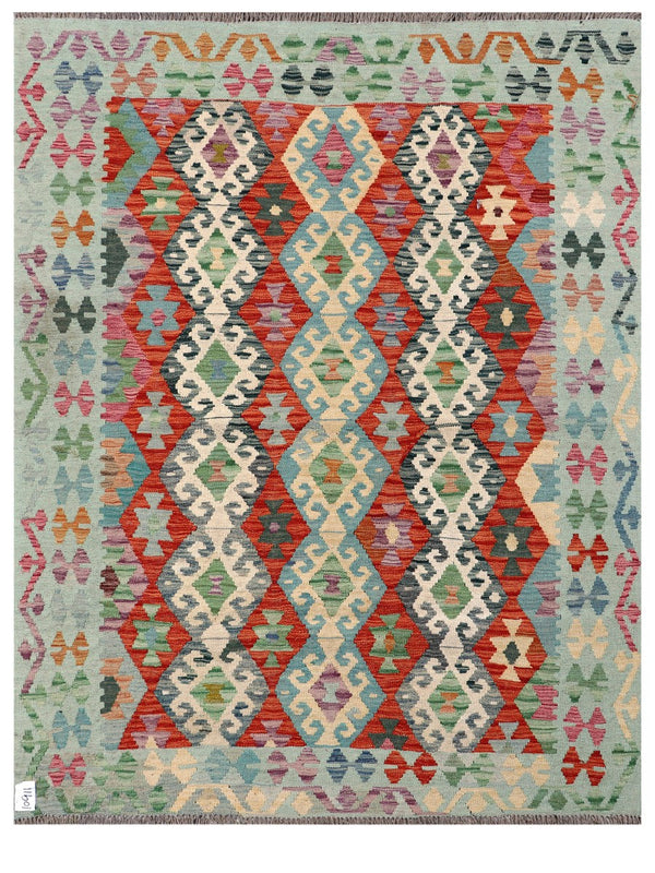 Maimana Afghanistan Kilim Rug - 193 x149 cm