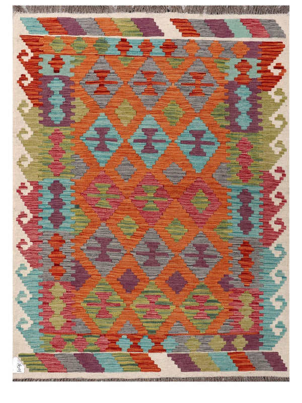 Maimana Afghanistan Kilim Rug - 171 x126 cm