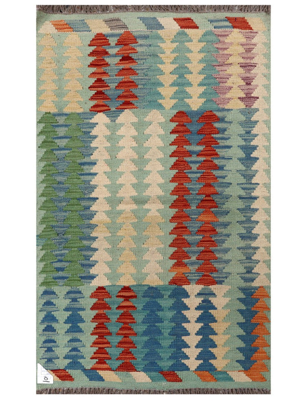Maimana Afghanistan Kilim Rug - 131 x 79 cm
