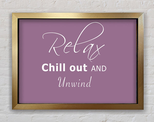 Badezimmer Zitat Relax Chill Out Dusty Pink
