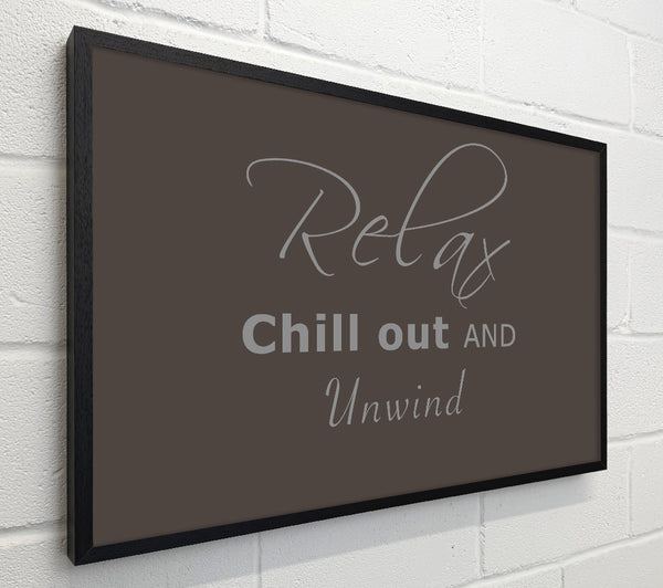Bathroom Quote Relax Chill Out Chocolate