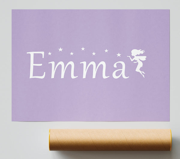 Your Name In Fairy Dust Lilac Poster
