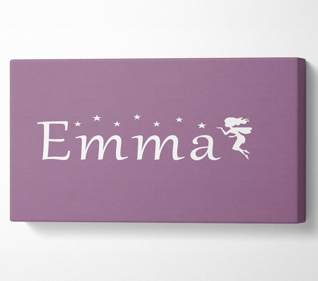  A Canvas Print of Your Name In Fairy Dust Dusty Pink Canvas Print