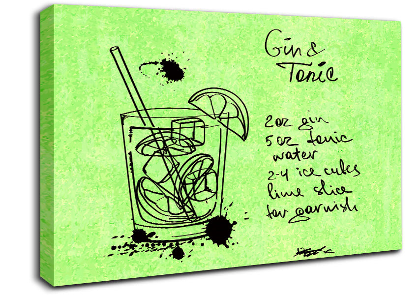 How To Make The Perfect Gin And Tonic Canvas Wall Art