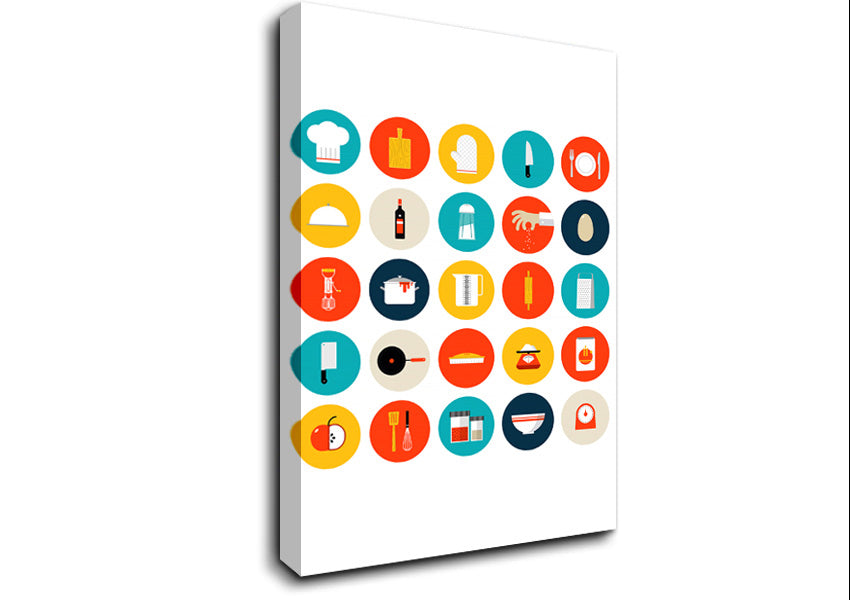 I Love Cooking 7 Canvas Wall Art