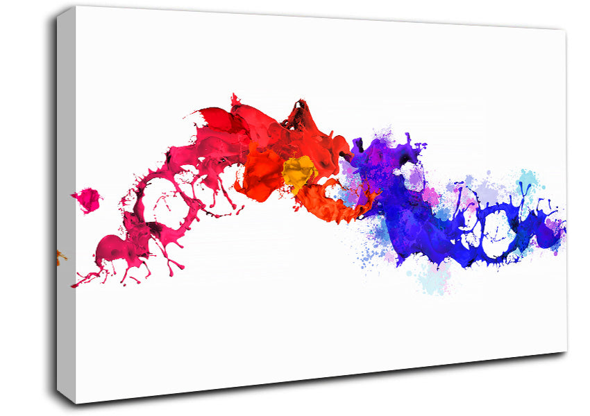 Colours Collide 1 Canvas Wall Art