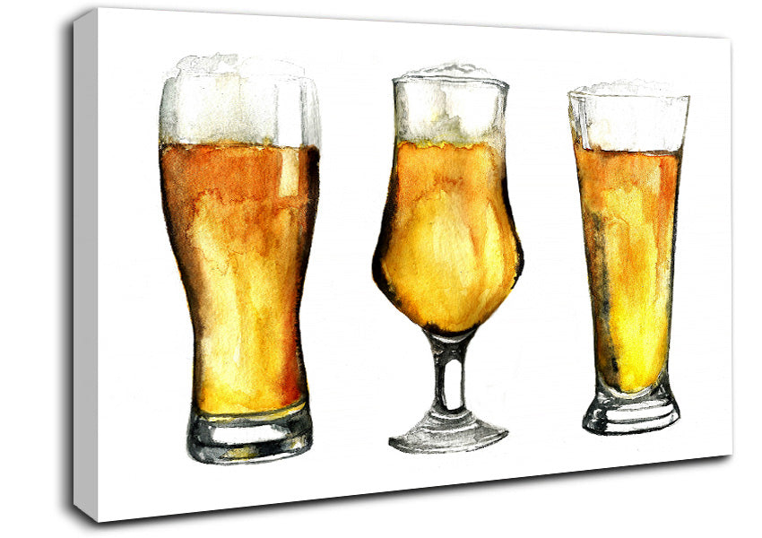 Beer Time 2 Canvas Wall Art