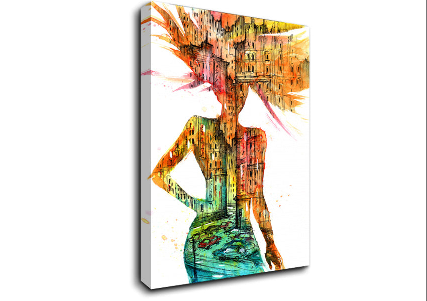 Woman Of The City Canvas Wall Art
