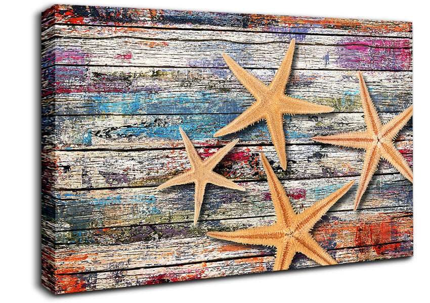 Starfish Boardwalk Canvas Wall Art
