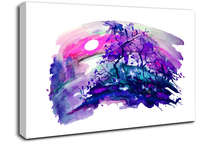 Tree Melt Canvas Wall Art