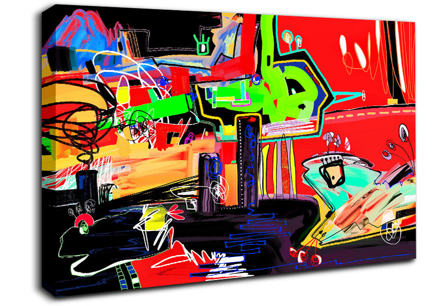 Montage Of Paint Canvas Wall Art