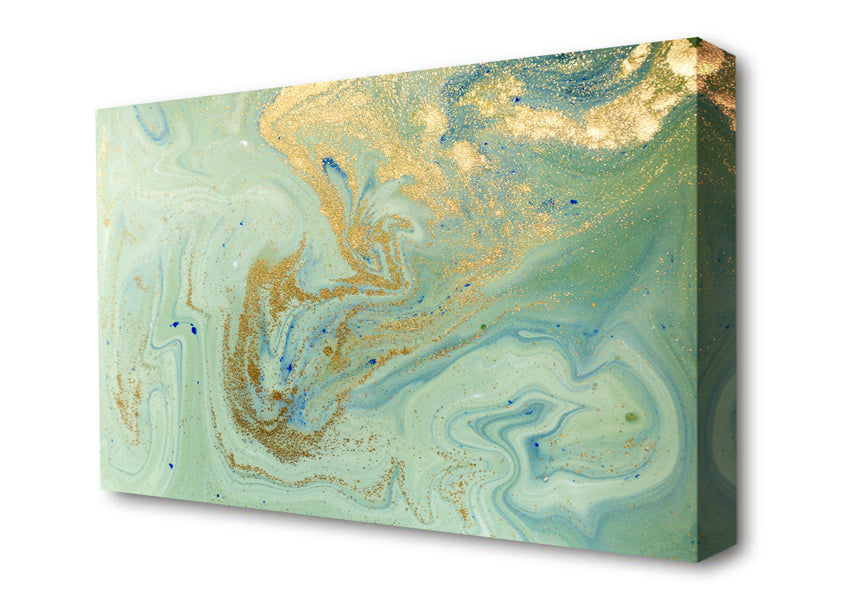 Glitter And Oil Splash Canvas Wall Art