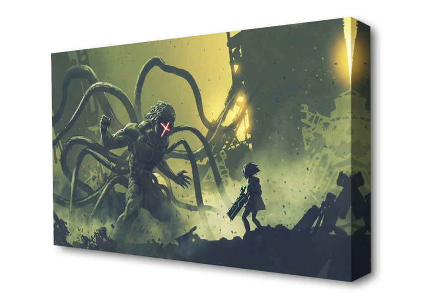 Arms Of A Terror Man Canvas Wall Art