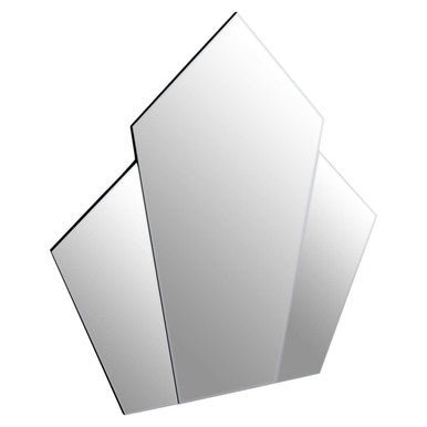 Yula Triangular Wall Mirror With Silver