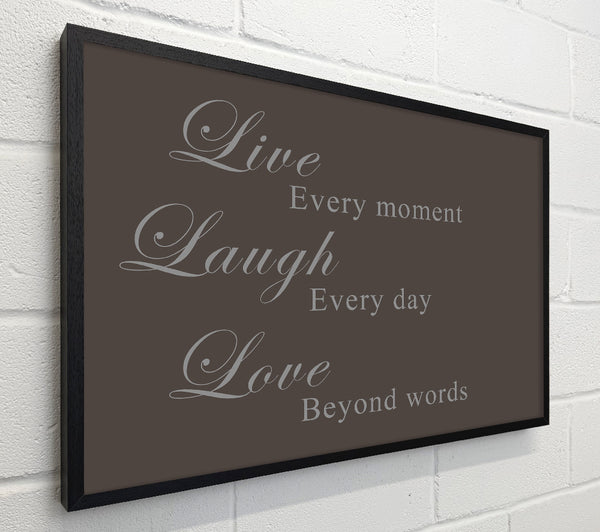 Love Quote Live Laugh Love Chocolate
