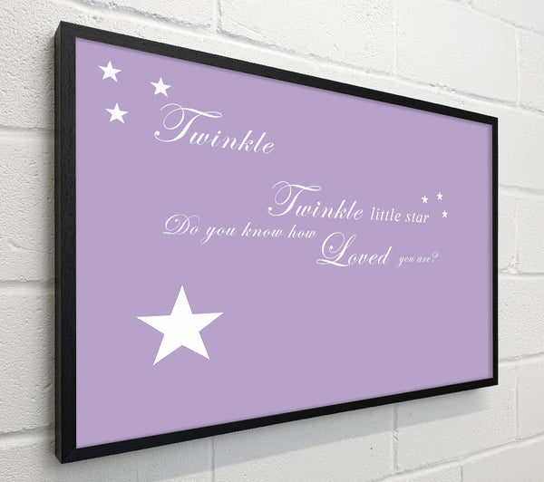 Nursery Quote Twinkle Twinkle Little Star 1 Lilac