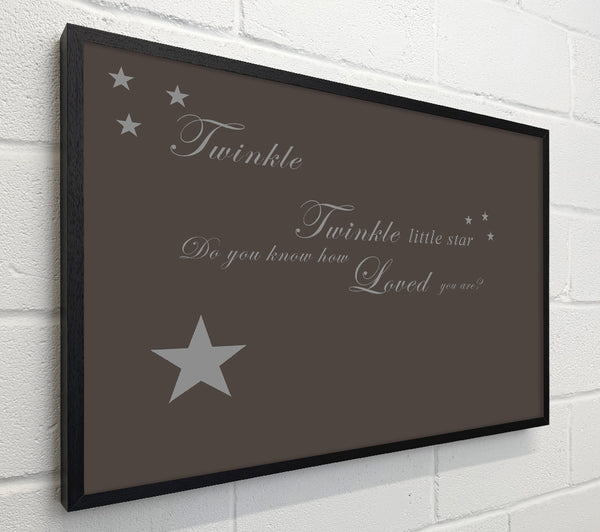 Nursery Quote Twinkle Twinkle Little Star 1 Chocolate