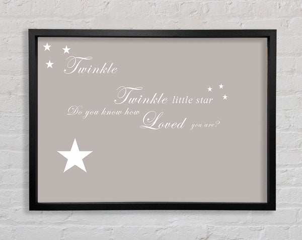 Kinderzimmer Zitat Twinkle Twinkle Little Star 1 Beige