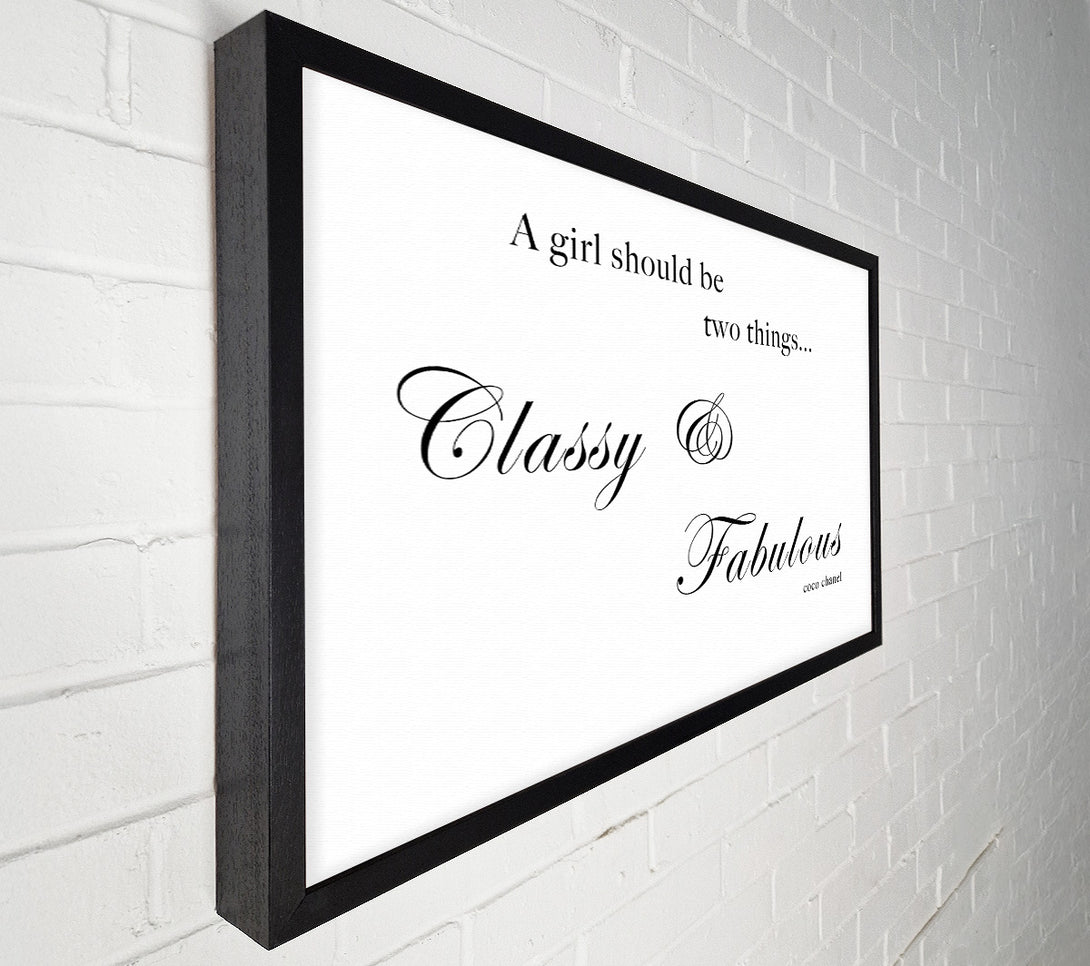  A Canvas Print of Classy n Fabulous White Canvas Print